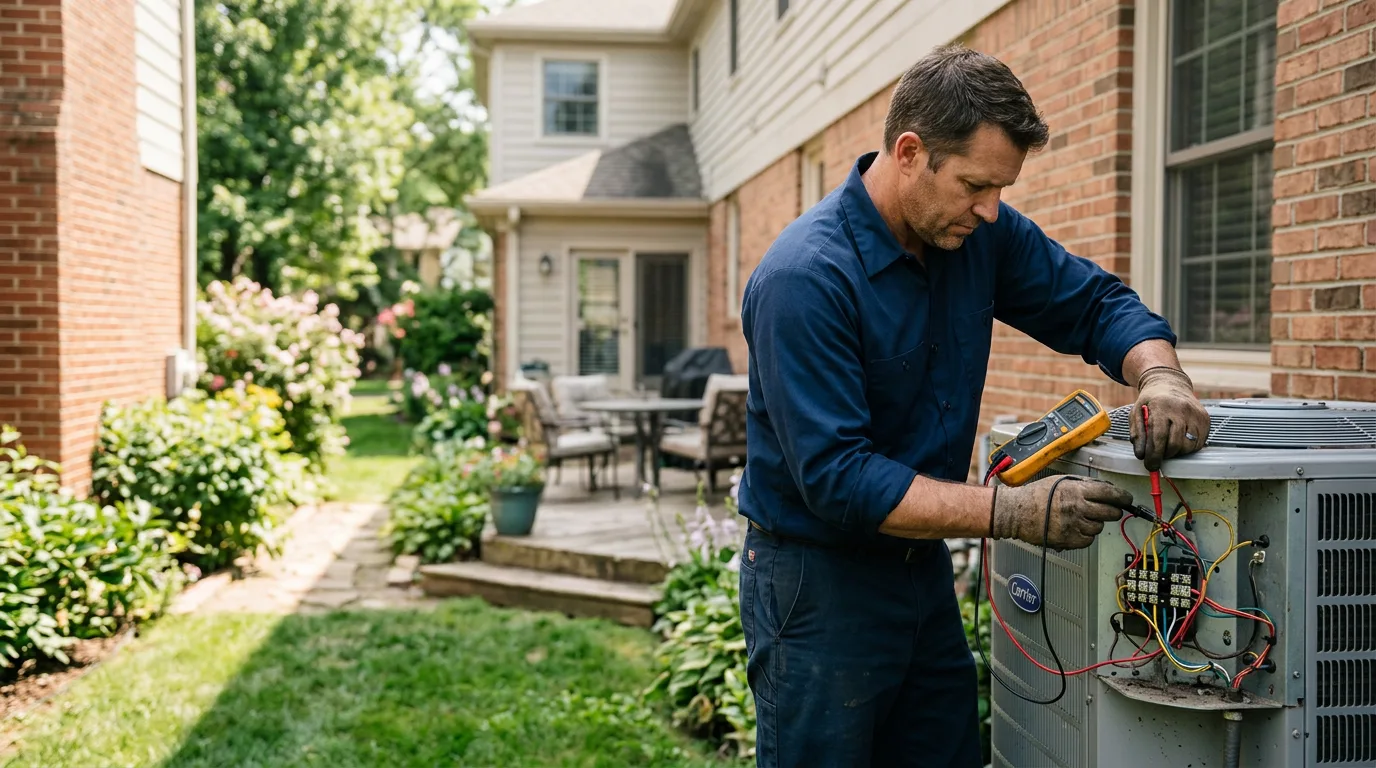 HVAC technician working near Lincroft, NJ